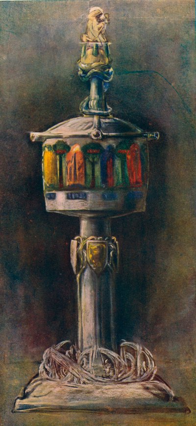 Srebrny Puchar z emaliami Bassetaille, 1903 autorstwa Alexander Fisher