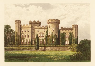 Zamek Cholmondeley, Cheshire, Anglia. autorstwa Alexander Francis (after) Lydon