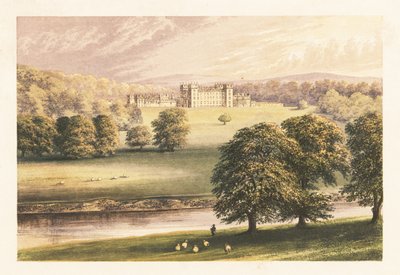 Podłogi Zamek, Roxburghshire, Szkocja. autorstwa Alexander Francis (after) Lydon