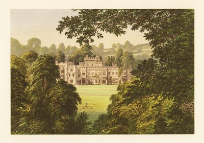 Zamek Hampton Court, Herefordshire, Anglia. autorstwa Alexander Francis (after) Lydon