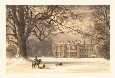 Howsham Hall, Yorkshire, Anglia. ,1880 (grawerowanie) autorstwa Alexander Francis (after) Lydon