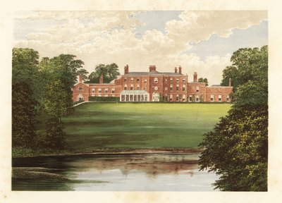 Lawton Hall., Cheshire, Anglia. autorstwa Alexander Francis (after) Lydon