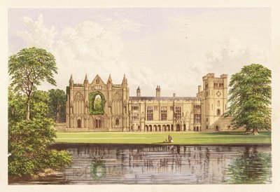 Opactwo Newstead, Nottinghamshire, Anglia. 1880 (grawerowanie) autorstwa Alexander Francis (after) Lydon