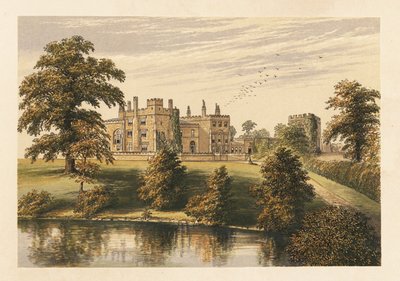 Zamek Ripley, Yorkshire, Anglia. ,1880 (grawerowanie) autorstwa Alexander Francis (after) Lydon