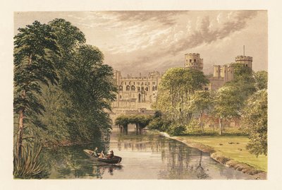Zamek Warwick, Warwickshire, Anglia. autorstwa Alexander Francis (after) Lydon