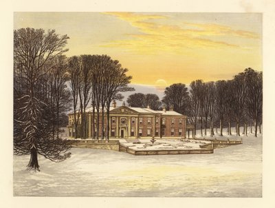 Zimowa scena z Down House, Dorsetshire, Anglia. autorstwa Alexander Francis (after) Lydon