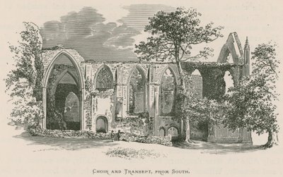 Bolton Priory, Chór i Transept, z południa autorstwa Alexander Francis Lydon