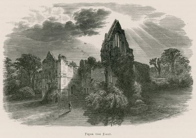 Opactwo Dryburgh, od wschodu autorstwa Alexander Francis Lydon