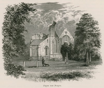 Opactwo Dryburgh, od północy autorstwa Alexander Francis Lydon