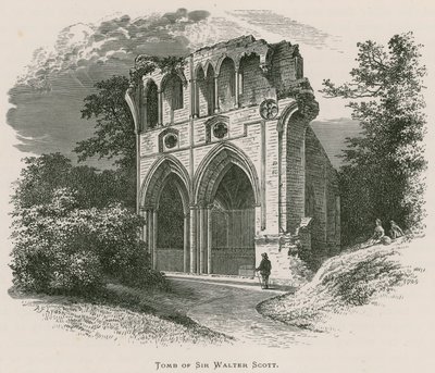 Opactwo Dryburgh, grób Sir Waltera Scotta autorstwa Alexander Francis Lydon