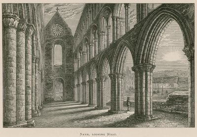 Opactwo Jedburgh, Nawa, patrząc na zachód autorstwa Alexander Francis Lydon