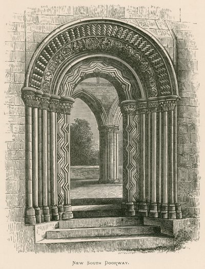 Opactwo Jedburgh, New South Doorway autorstwa Alexander Francis Lydon