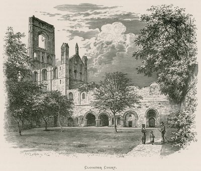 Opactwo Kirkstall, Cloister Court autorstwa Alexander Francis Lydon