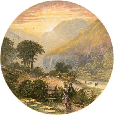 Scena z Krainy Jezior autorstwa Alexander Francis Lydon