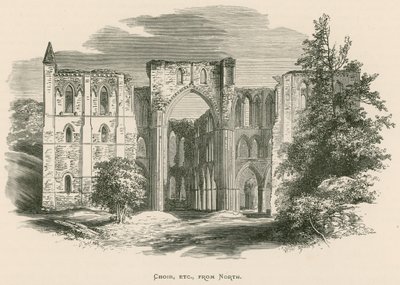 Opactwo Rievaulx, chór itp. z północy autorstwa Alexander Francis Lydon