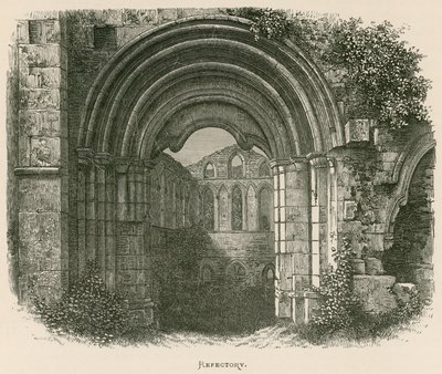 Opactwo Rievaulx, refektarz autorstwa Alexander Francis Lydon