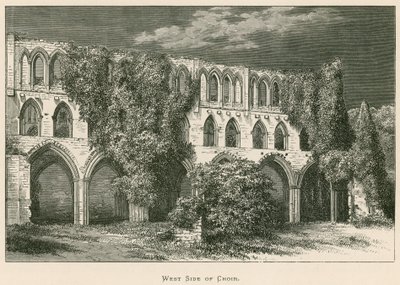 Opactwo Rievaulx, zachodnia strona chóru autorstwa Alexander Francis Lydon