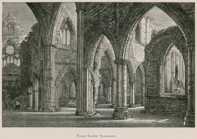 Opactwo Tintern, od południowego transeptu autorstwa Alexander Francis Lydon