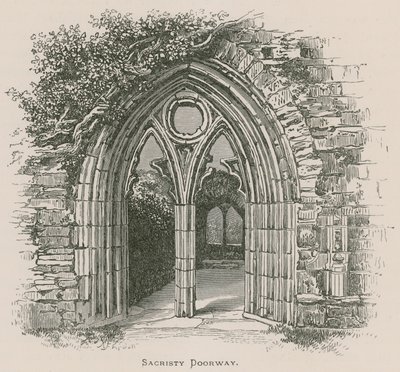 Opactwo Tintern, drzwi do zakrystii autorstwa Alexander Francis Lydon