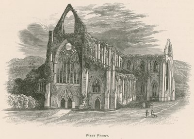 Opactwo Tintern, front zachodni autorstwa Alexander Francis Lydon