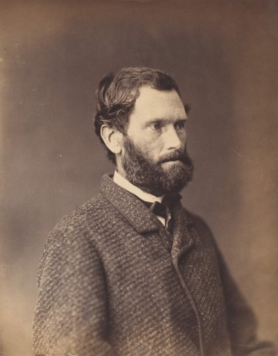 [Brodaty mężczyzna w tweedowej kurtce], początek lat 60. XIX wieku. autorstwa Alexander Gardner.