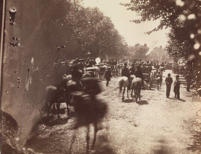 [Grand Army Review, Pennsylvania Avenue, Washington], 23 lub 24 maja 1865. autorstwa Alexander Gardner