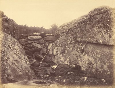 Dom zbuntowanego strzelca wyborowego, Gettysburg autorstwa Alexander Gardner
