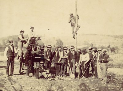 Wojskowy Korpus Telegraficzny Armii Potomaku, Berlin, październik 1862, 1862. autorstwa Alexander Gardner