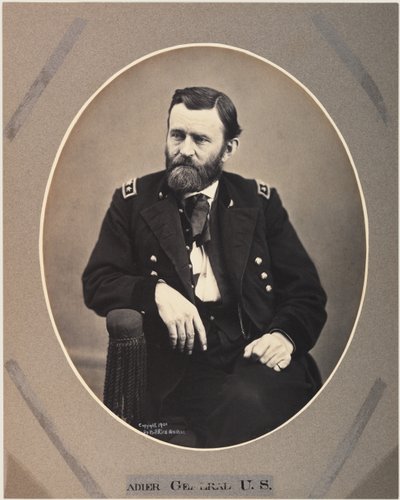 Platynowy Ryż Odbitki Ulyssesa S. Granta, 1865, wydrukowany 1901 (zdjęcie w sepii) autorstwa Alexander Gardner