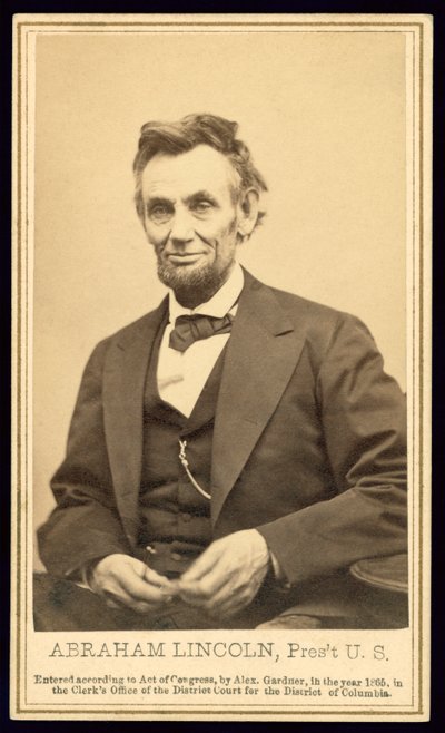 Portret Lincolna – Alexander Gardner autorstwa Alexander Gardner