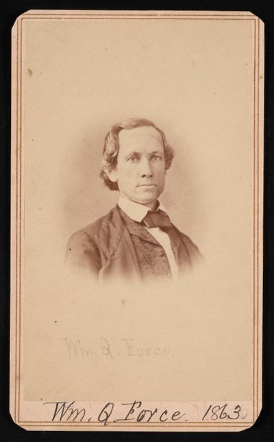 Portret Williama Quereau Force 1820-1880, czerwiec 1863. autorstwa Alexander Gardner