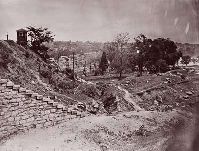 Ruiny mostu kolejowego R&P, Richmond, ca. 1865. autorstwa Alexander Gardner