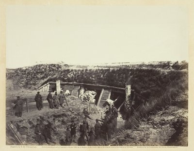 Ambona, Fort Fisher, Karolina Północna, styczeń 1865 r. autorstwa Alexander Gardner