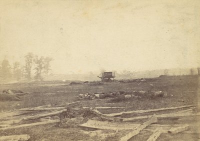 Widok na pole bitwy pod Antietam, wrzesień 1862, 1862. autorstwa Alexander Gardner