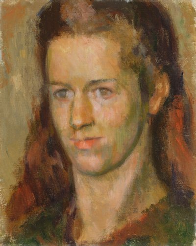 Portret Anne Olivier Popham (później pani Quentin Bell) 1939 autorstwa Alexander Graham Bell