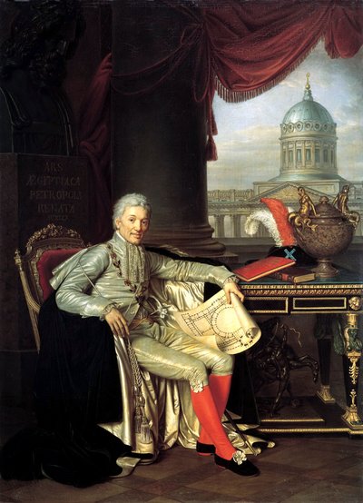 Radny dworski książę Aleksander Siergiejewicz Stroganow”, 1782-1843, 1814. autorstwa Alexander Grigoryevich Varnek