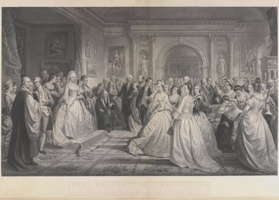 Alexander Hay Ritchie - Dwór republikański (Dzień przyjęcia Lady Washington) według Daniela Huntingtona autorstwa Alexander Hay Ritchie