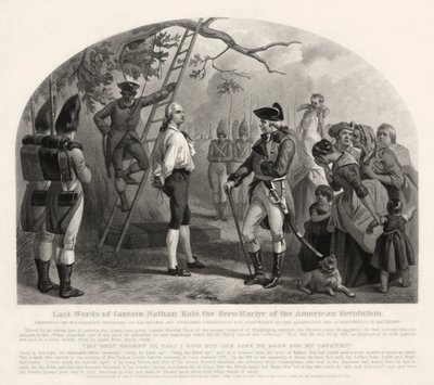 Ostatnie słowa kapitana Nathana Hale autorstwa Alexander Hay Ritchie