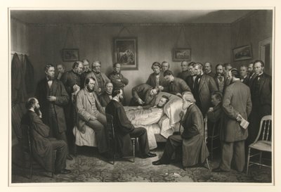 Lincoln na łożu śmierci autorstwa Alexander Hay Ritchie