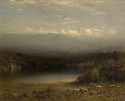 Górskie jezioro autorstwa Alexander Helwig Wyant