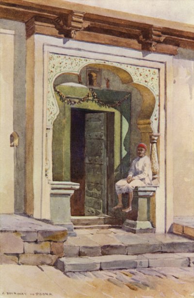 Drzwi, Poona autorstwa Alexander Henry Hallam Murray