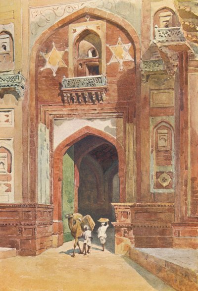 Fort Agra - Wewnątrz Bramy Delhi, c1880 1905. autorstwa Alexander Henry Hallam Murray
