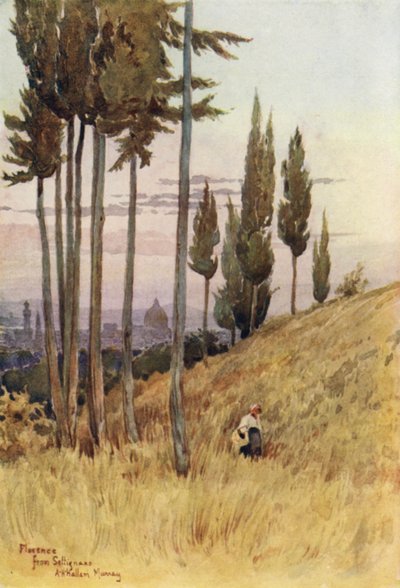 Florence z Poggio Gherardo (kolor lito) autorstwa Alexander Henry Hallam Murray