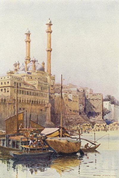 Ghaty pod meczetem Aurangzebs, Benares autorstwa Alexander Henry Hallam Murray