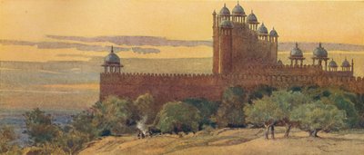 Meczet i Brama Zwycięstwa, Fatehpur Sikri, ok. 1880 1905. autorstwa Alexander Henry Hallam Murray