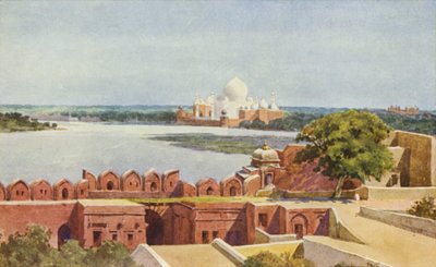 Taj z fortu, Agra autorstwa Alexander Henry Hallam Murray