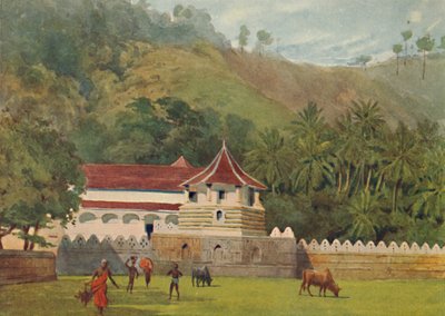 Świątynia Zęba, Kandy - Zewnątrz, c1880 1905. autorstwa Alexander Henry Hallam Murray