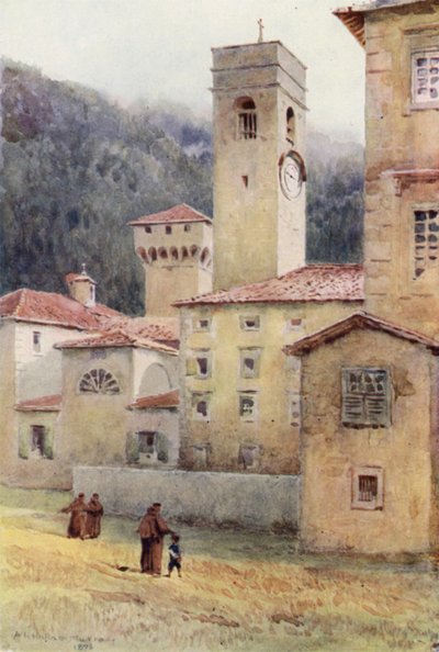 Vallombrosa, Opactwo (kolor lito) autorstwa Alexander Henry Hallam Murray