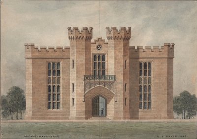 Dom absolwentów Yale autorstwa Alexander Jackson Davis
