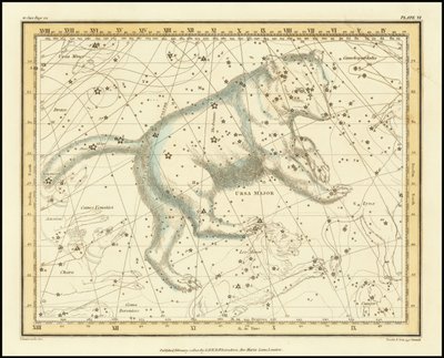 1822 - Alexander Jamieson - Ursa Major - Wielka Niedźwiedzica autorstwa Alexander Jamieson